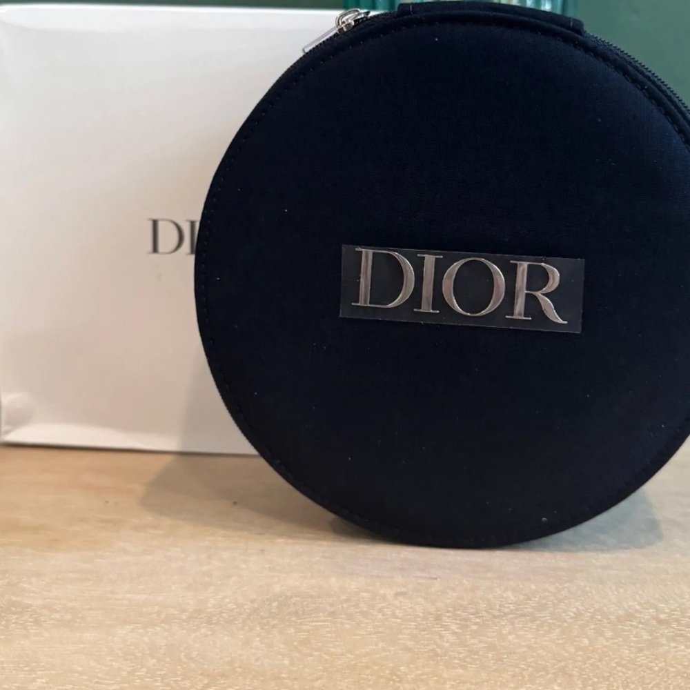 Dior Black Circular vanity Case